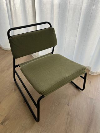 Butaca IKEA LINNEBÄCK verde oliva.