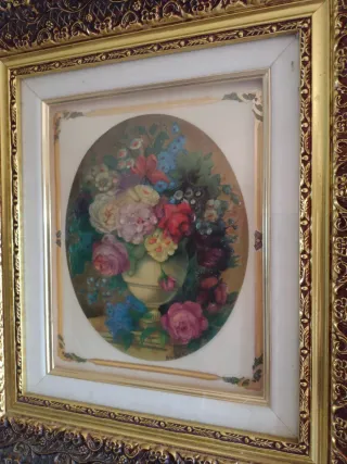 Pack 2 Cuadros antiguos dorados