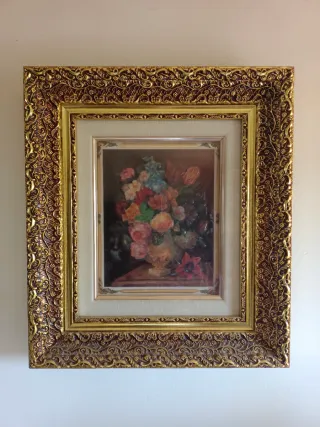 Pack 2 Cuadros antiguos dorados