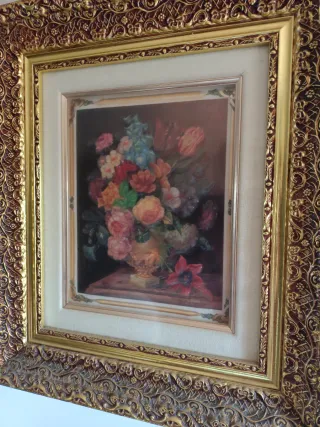 Pack 2 Cuadros antiguos dorados