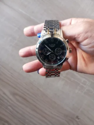 Orologio LIGE Uomo Nero/Argento