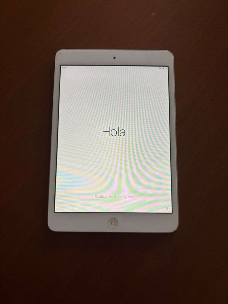 iPad Mini 1 Blanco con funda