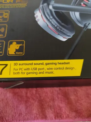 Auriculares Gaming usb Q7 para PS4 y PC.