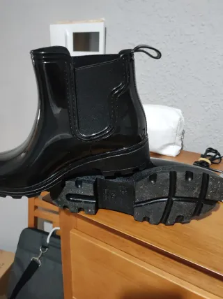 Botas de agua negras mujer