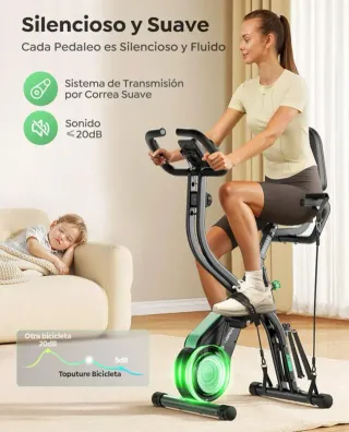 Bicicleta Estática Plegable 2026