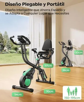 Bicicleta Estática Plegable 2026