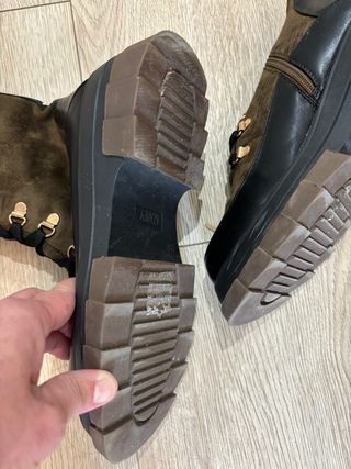 Botas militares mujer marrones y negras