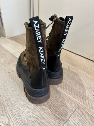 Botas militares mujer marrones y negras