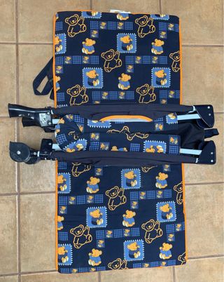 Cuna de viaje con ositos