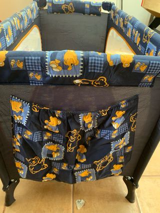 Cuna de viaje con ositos