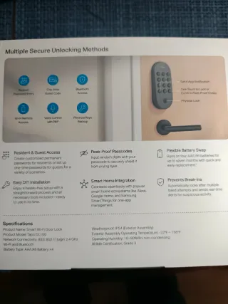 Cerradura Inteligente Wi-Fi Tapo DL100