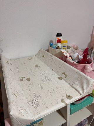 Cuna convertible cambiador bebé