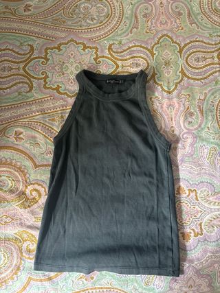 Top básico Zara gris