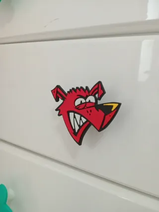 Tirador Perro Rojo Dibujo Animado