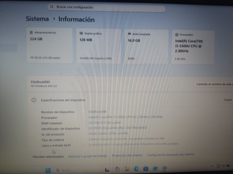 Portátil HP Elitebook 840 G2 afbeelding 2