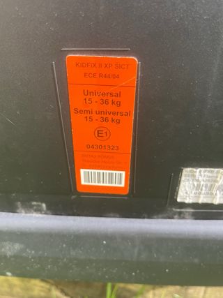 Silla coche Britax Römer Kidfix II