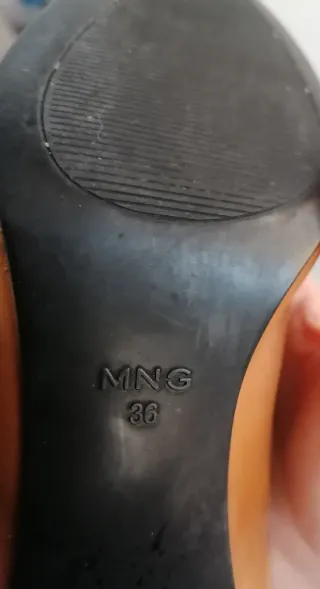 Botines tacón piel Mango T.36