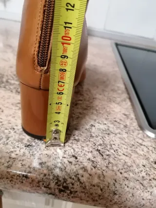 Botines tacón piel Mango T.36