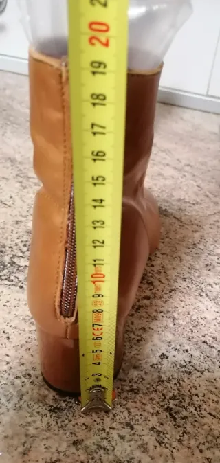 Botines tacón piel Mango T.36