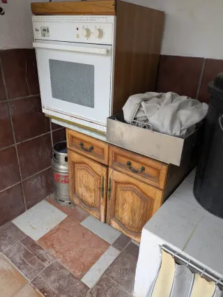 Muebles de cocina madera y encimera