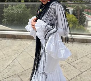 Vestido de flamenca canastero 2025