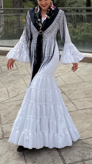 Vestido de flamenca canastero 2025