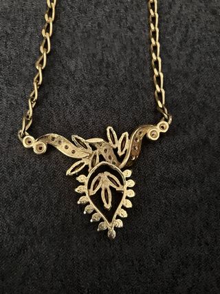 Collar Chapado Oro con Colgante