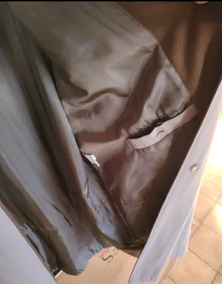 Cappotto/soprabito beige e marrone