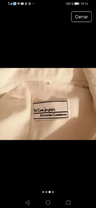 Camisa beige manga larga