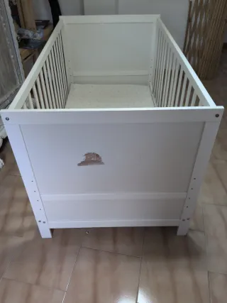 Cuna blanca 140x70 regulable en altura