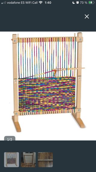 Telar de alto lizo de madera