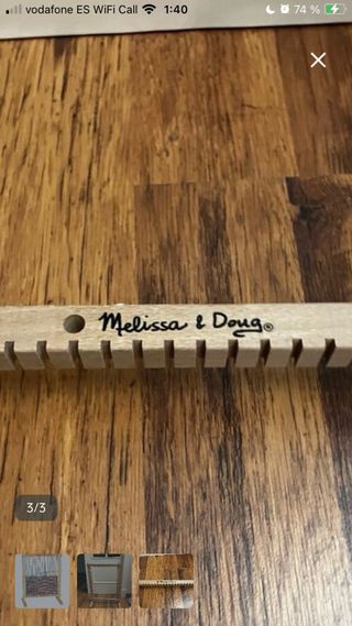 Telar de alto lizo de madera