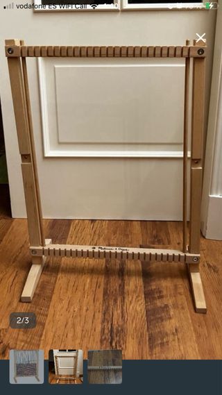 Telar de alto lizo de madera