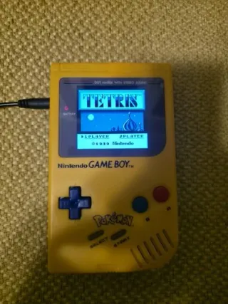 Game Boy Classic Giallo Pokemon Display LCD IPS