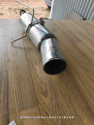 Tubo de escape competición acero inox