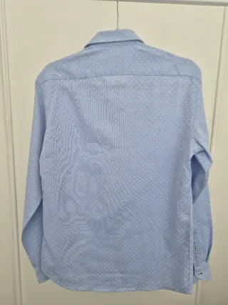 Camisa Sfera Estampado Geométrico Azul Talla S