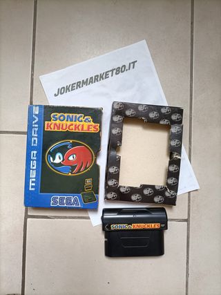 Sonic & Knuckles Sega Mega Drive Cartonato