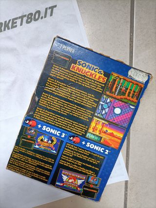 Sonic & Knuckles Sega Mega Drive Cartonato