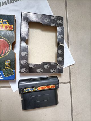 Sonic & Knuckles Sega Mega Drive Cartonato