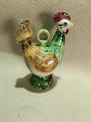 Botijo de gallo de cerámica