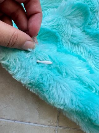 2 Fundas Cojín Turquesa Fleece