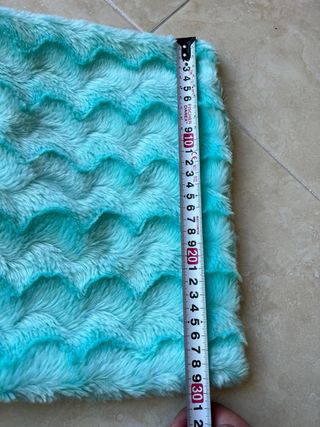 2 Fundas Cojín Turquesa Fleece