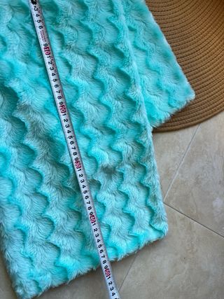 2 Fundas Cojín Turquesa Fleece