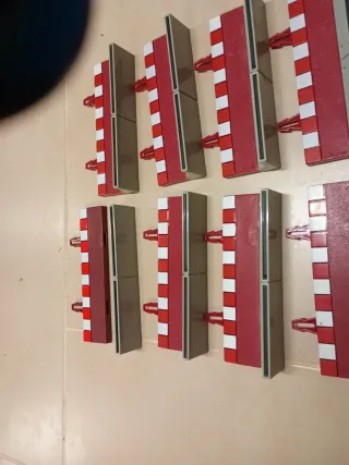 Lote 10 Bordes Muros Rectos Scalextric vallas