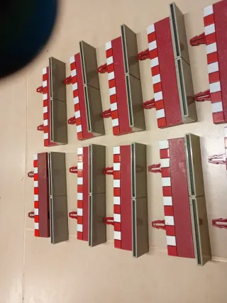 Lote 10 Bordes Muros Rectos Scalextric vallas