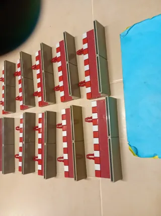 Lote 10 Bordes Muros Rectos Scalextric vallas