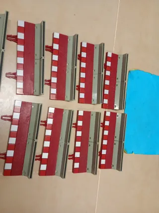 Lote 10 Bordes Muros Rectos Scalextric vallas