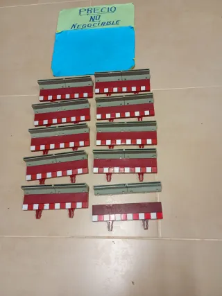 Lote 10 Bordes Muros Rectos Scalextric vallas