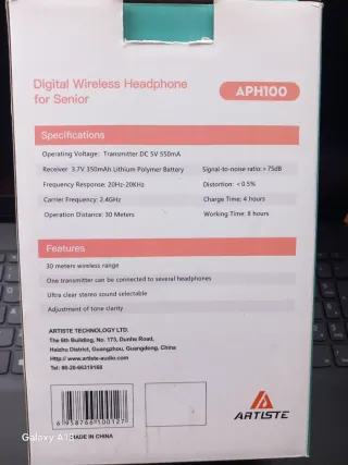 Auriculares Inalámbricos Digitales ARTISTE APH100