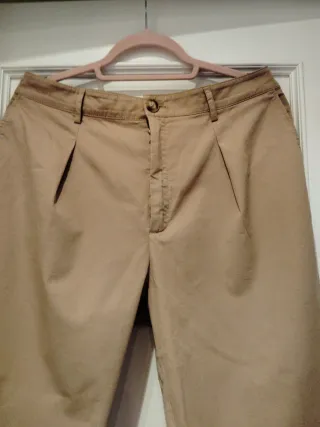 Pantalón Massimo Dutti Beige T.38